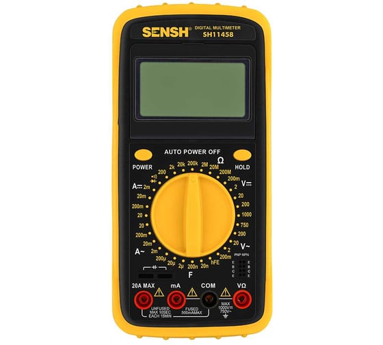 Изображение товара Цифровой мультиметр SENSH с автоматической настройкой 750-1000V SH-11458