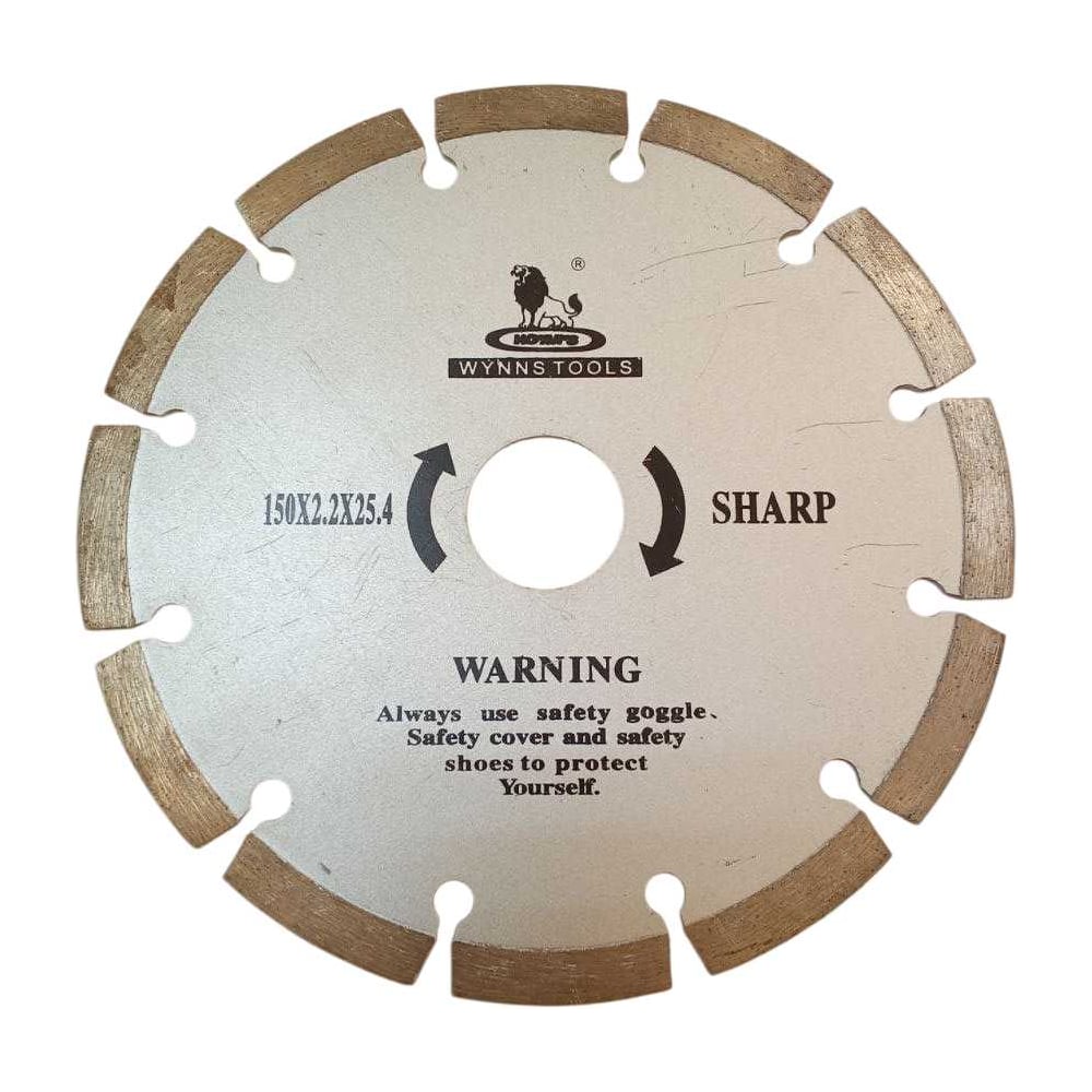 Изображение товара Диск отрезной алмазный сегментированный WYNNS W0265, W2470/ Tools 150х2.2х25.4/22мм 00000019881