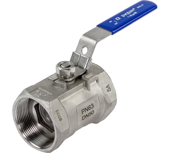 Изображение товара Шаровый кран резьбовой Ридан DN10 PN63, с рукояткой, корпус - корр.ст. сталь, шар - корректор Сталь 082X4611R