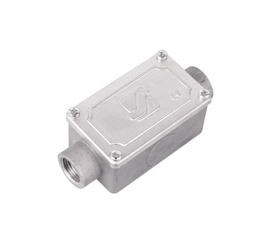 Изображение товара Коробка протяжная DKC алюминиевая, 2 ввода 180, М20x1,5 ,IP55, 118x51x42мм 1 ШТ 6030 20 6030-20