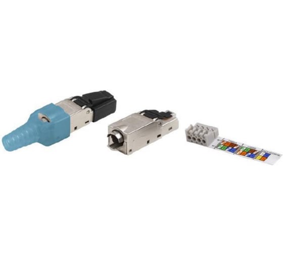 Изображение товара Коннектор полевого монтажа DKC Tool Less 8P8C CAT 6A экранированный 1 УП RN6ARJ45FJ