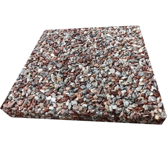 Изображение товара Каменная плитка Амортекс (Мрамор окатанный) 300x300x30 мм, (4 штуки) 0135