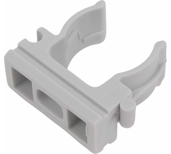 Изображение товара Крепёж-клипса для труб Gigant полипропилен D20 серая 100шт 123936