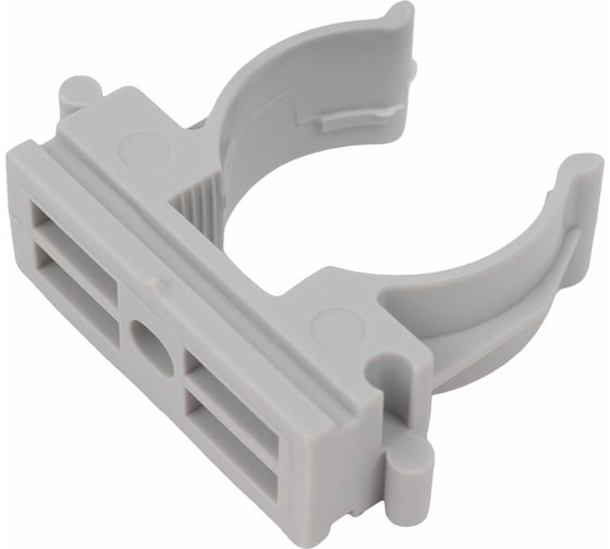 Изображение товара Крепеж-клипса для труб Gigant прямой монтаж D25 серая 100шт 123935