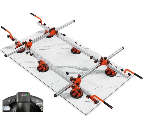 Изображение товара Система переноски и монтажа крупноформатных плит c 6-аккумуляторными присосками, TTOOLS EASY MOVE TTEASY-MOVE_ELECTRO