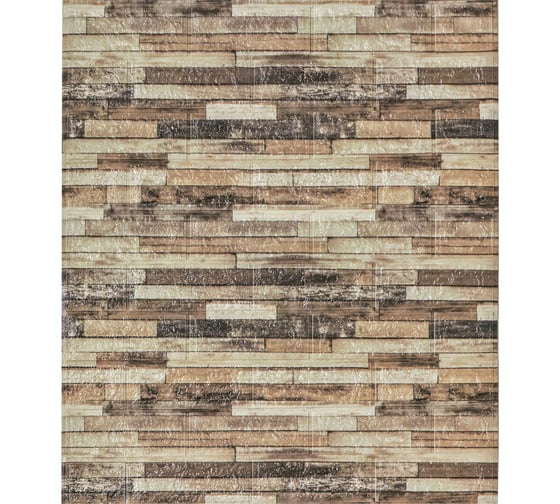 Изображение товара Рулон 3D панель для стен LAKO DECOR, коллекция Дерево, Деревянная кладка 12, 70x600 (6мм) LKD-16-05-AD36-RU