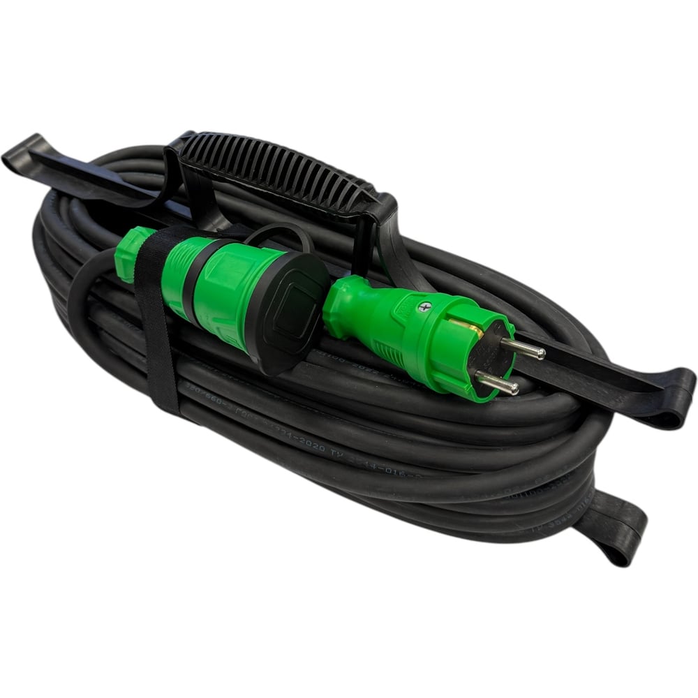 Изображение товара Удлинитель силовой iTOK серии SUR, 1 гнездо, IP44, зеленый, 40 м