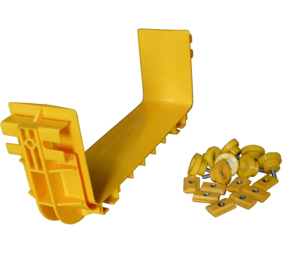 Изображение товара Соединитель оптического лотка LANMASTER 240 мм, желтый LAN-OT240-CN