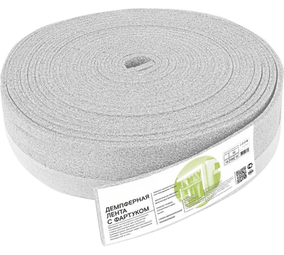 Изображение товара Демпферная лента Penoterm Порилекс НПЭ Л с фартуком 10x100x15 08.030 ГП.08.030
