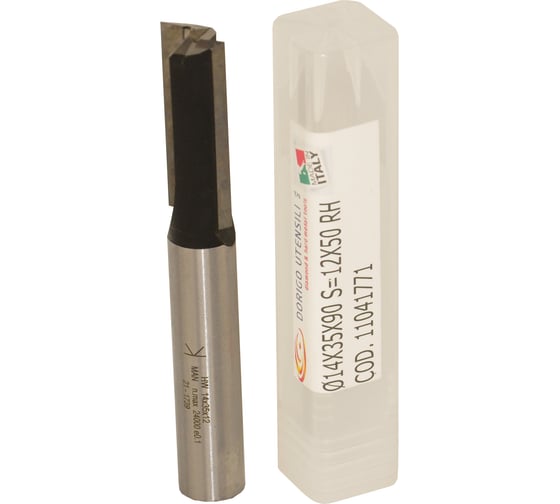 Изображение товара Фреза концевая пазовая Dorigo D=14.0 I=35.0 S=12.0 L=90.0 Z2+1 11041771