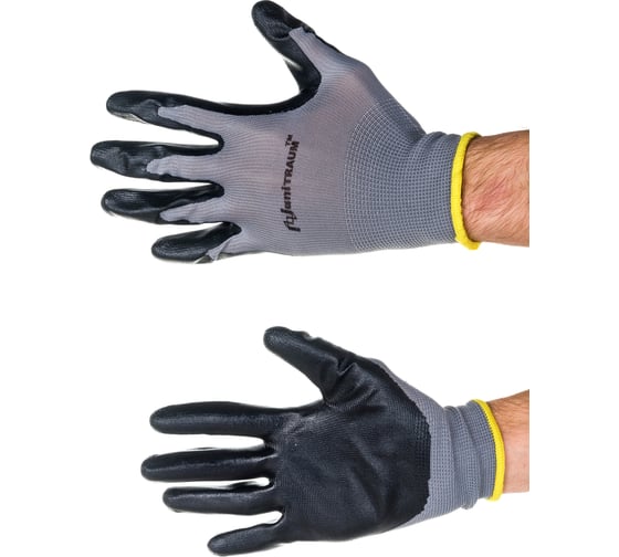 Изображение товара Универсальные перчатки с полиуретановым покрытием UNITRAUM серые UN-N002-8