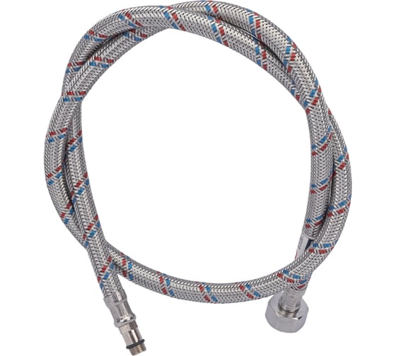 Изображение товара Подводка для смесителей СТМ сталь, 1/2xM10x100 см., короткий штуцер CWFSS100