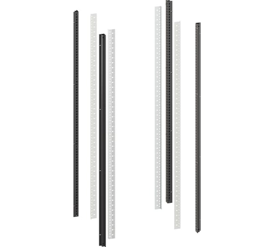 Изображение товара Стойки вертикальные DKC комплект для 24U IT CQE RAL9005 RBITKMN24