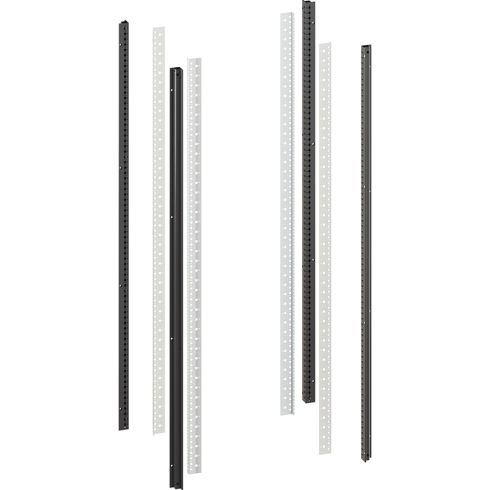 Изображение товара Вертикальные стойки DKC для 48U, комплект из 4 шт, черный RAL9005