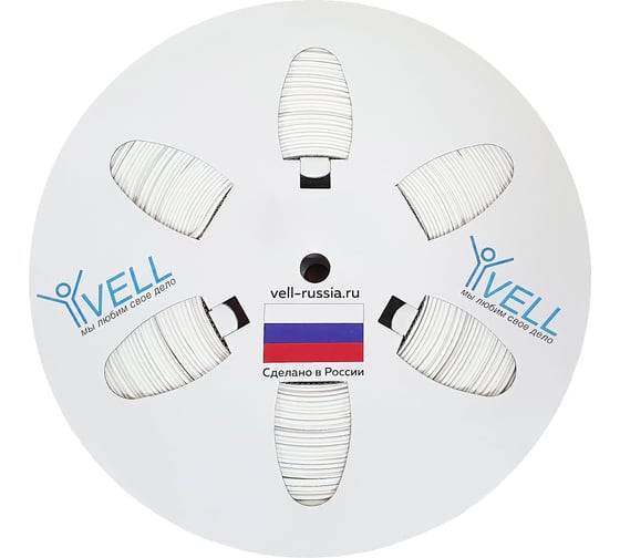 Изображение товара Профиль ПВХ Vell овальный WL-Univ для маркировки проводов, O 2,8-3,8 мм, 200 метров, белый (самозатухающий) {WL-Univ} 779128