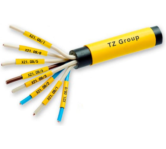 Изображение товара Термоусаживаемая муфта Vell, самозатухающаяся для печати 2,4 / 0,8 мм, желтая {аналог Partex PHZF20024DN4/PHZF20024BN4} 583568