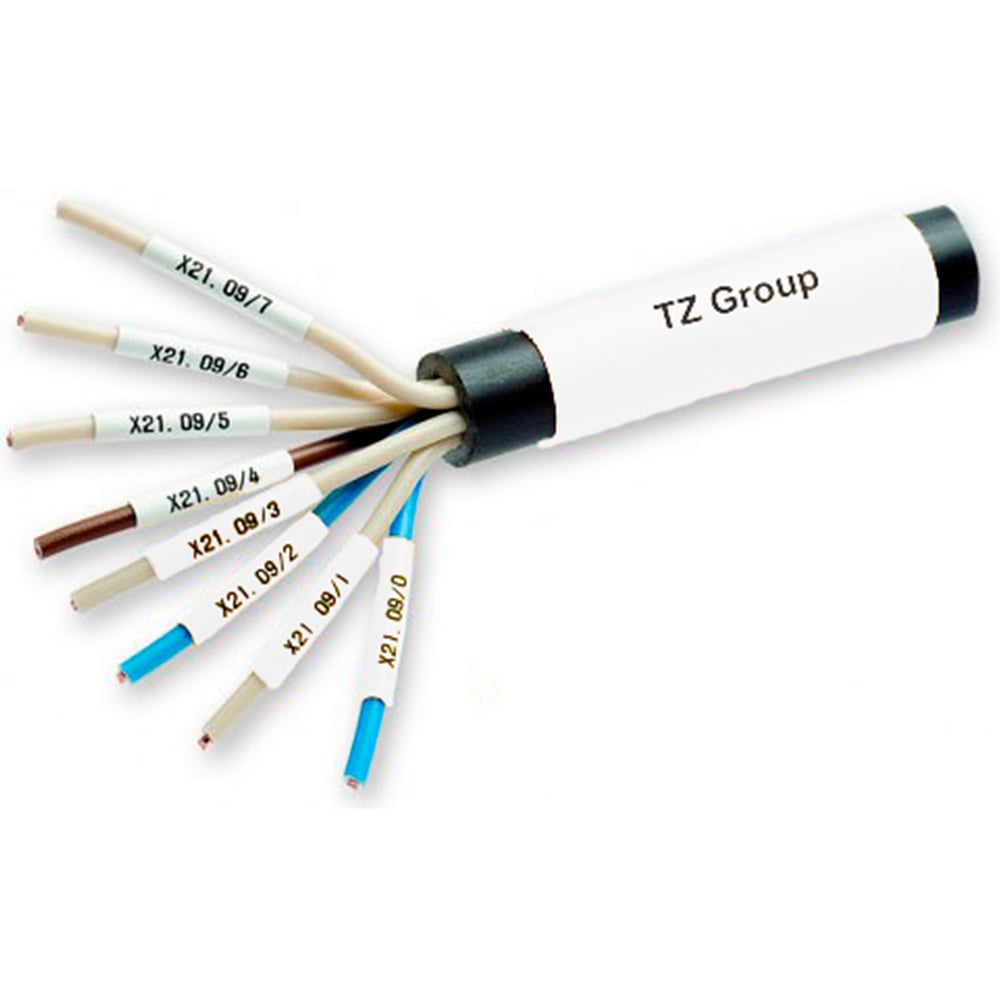 Изображение товара Термоусаживаемая муфта Vell самозатухающаяся 19,1/6,3 мм белая