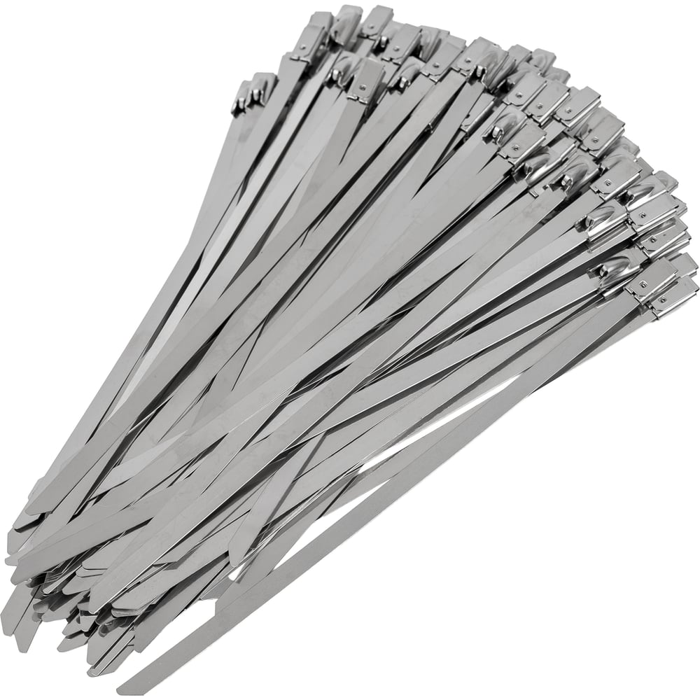 Изображение товара Стальные хомуты-стяжки Gigant нержавеющие 4,6х150мм 100шт.