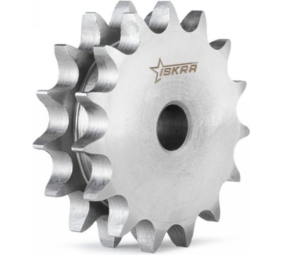 Изображение товара Звездочка двойная для однорядных цепей ISKRA 10B-1, Z=15, 5/8x3/8, DS10015-ISKRAPRO