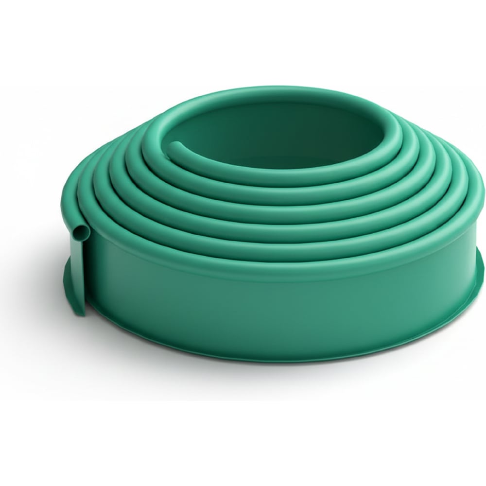 Изображение товара Бордюр садовый ГеоПластБорд ДЕКО ПРО 10 метров зеленый для клумб и ограждений