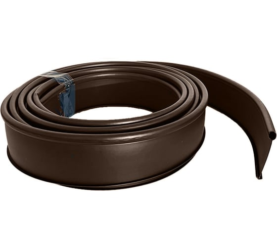 Изображение товара Бордюр садовый ГеоПластБорд ДЕКО ПРО 10 метров, высота 15 см, цвет коричневый 748729005.15.10К