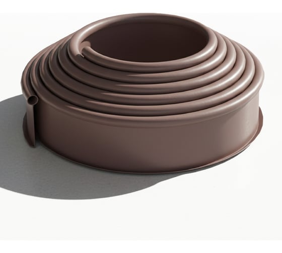 Изображение товара Бордюр садовый ГеоПластБорд ДЕКО ПРО 10 метров, высота 15 см, цвет коричневый 748729005.15.10К