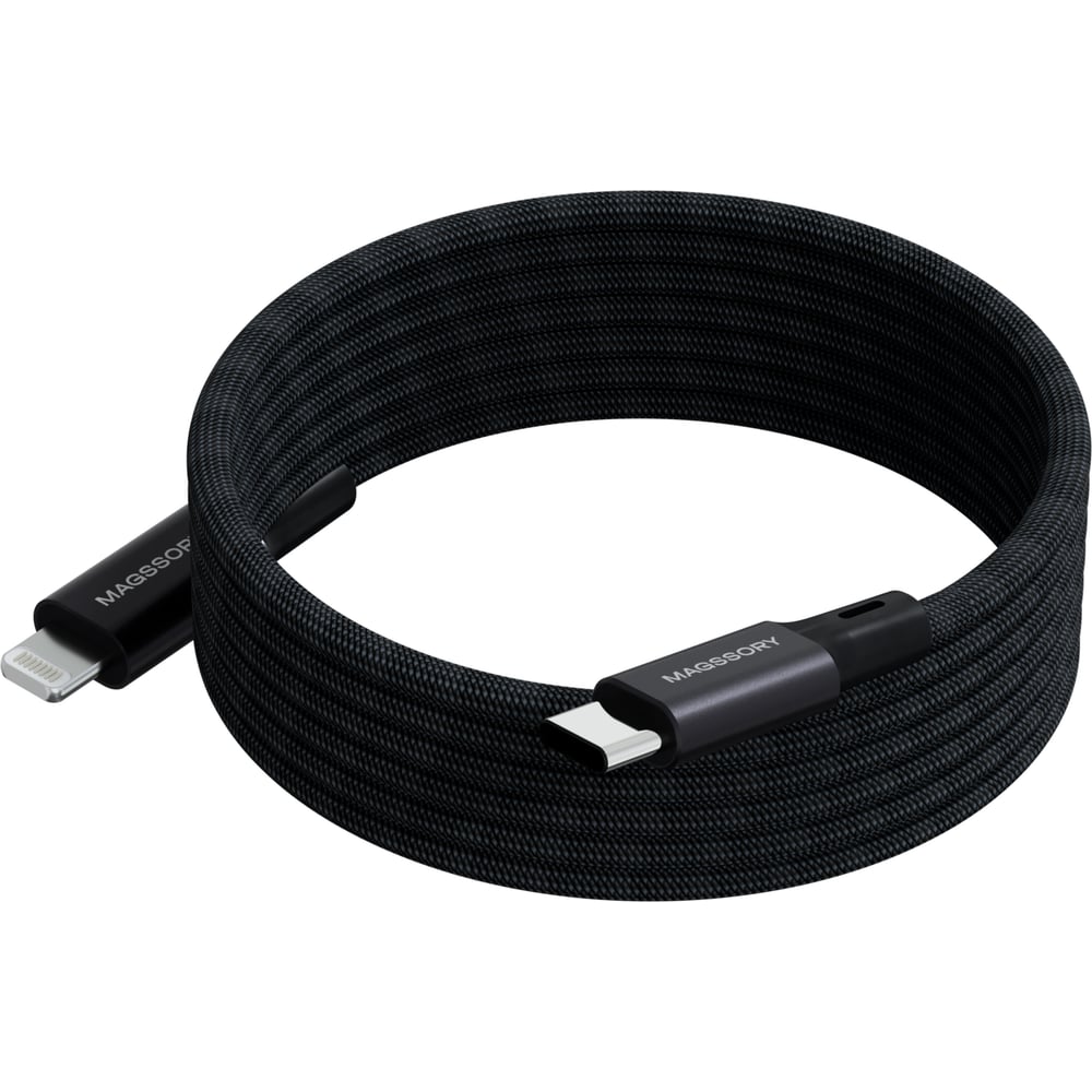 Изображение товара Магнитный кабель MAGSSORY Link L USB-C Lightning 1.2м черный