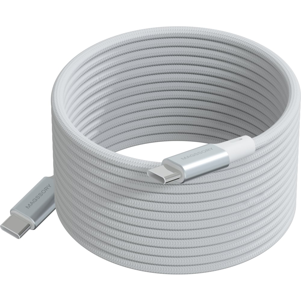 Изображение товара MAGSSORY Link C 240W Magnetic 2.4m USB-C Cable - белый