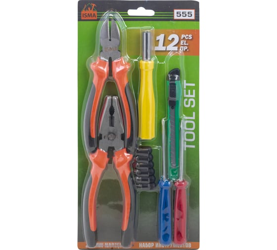 Изображение товара Набор инструментов ISMA 12 предметов ISMA-555(60895)