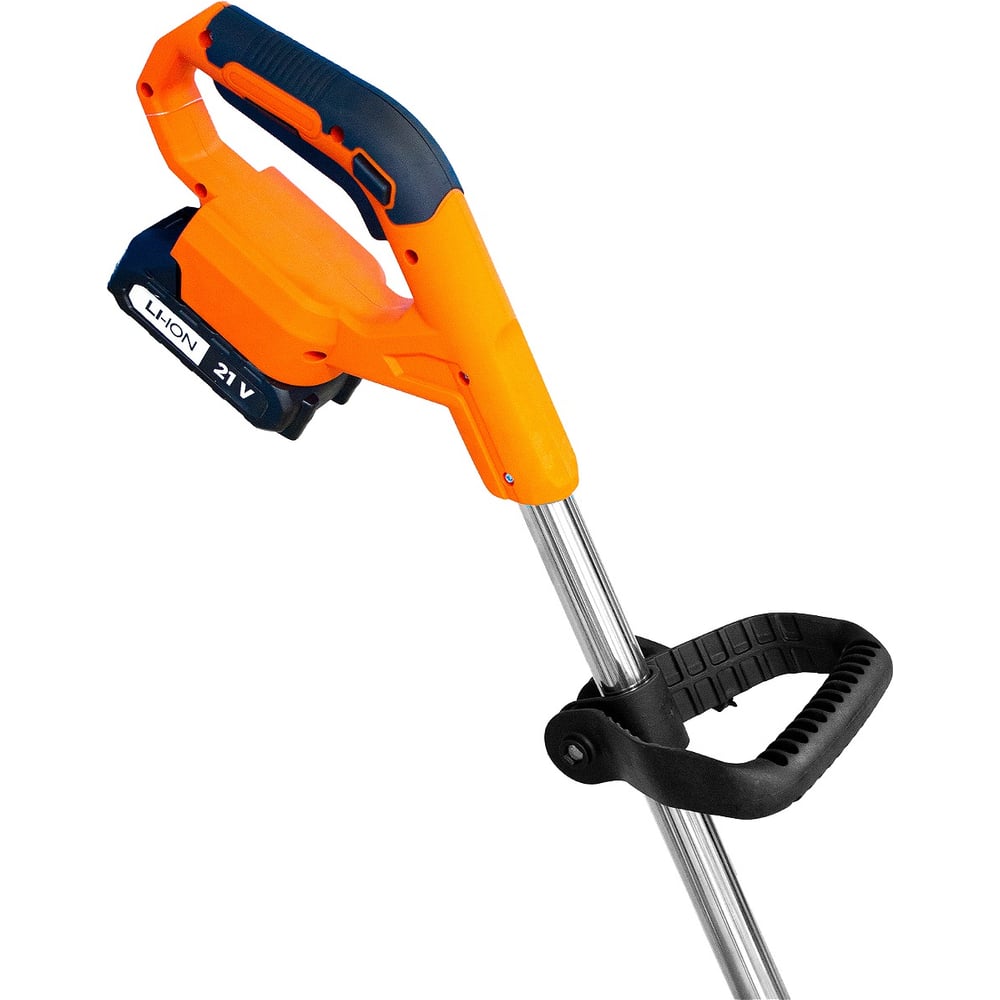 Изображение товара Триммер аккумуляторный на колесах Gramex CSC -21/1-2,0SM 21 В, захват 15 см, сдвижная штанга, леска, нож, картон, 2,0 А/Ч АКБ и ЗУ (1/10) 020333