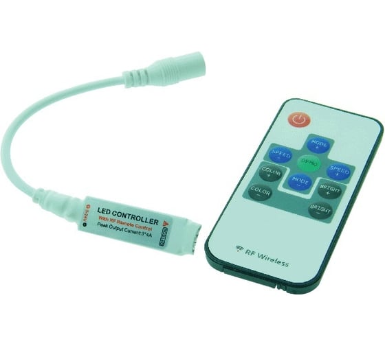 Изображение товара Контроллер FL-LED FL-FPC Controller RGB-micro RF 10B 3x4A DC12V-24V 144W-288W + радиопульт 607591