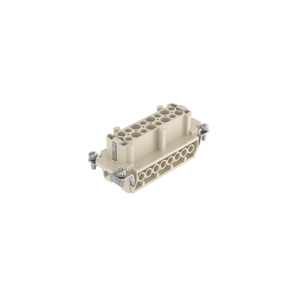 Изображение товара Контактная вставка BEISIT HE-016-F 16 контактов разъем серый надежное соединение