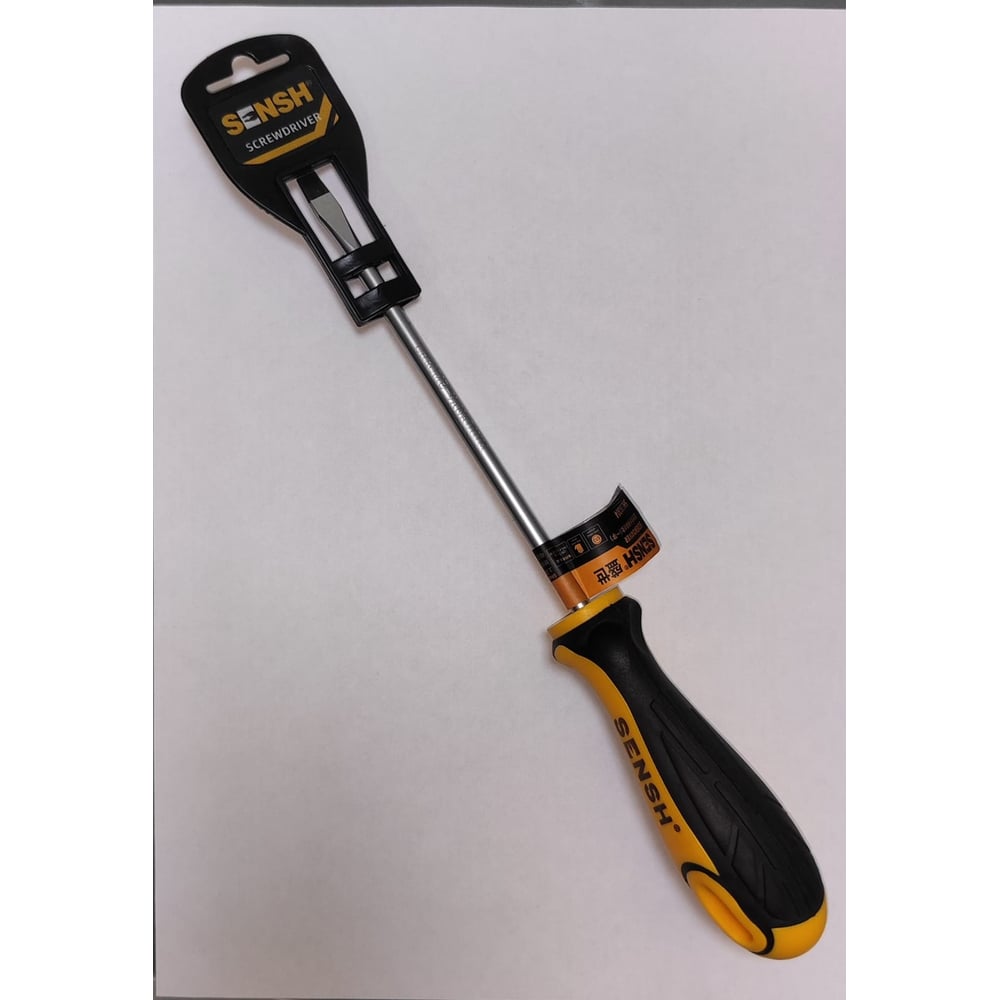 Изображение товара Шлицевая отвертка SENSH с двухцветной ручкой 6 х 150 мм