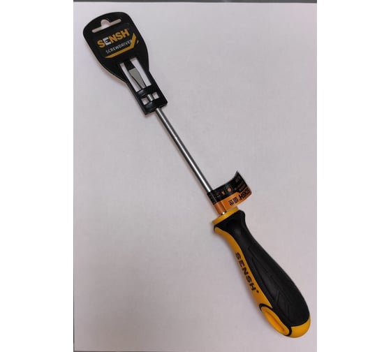 Изображение товара Шлицевая отвертка SENSH с двухцветной ручкой, 6 х 150 мм SH-11304
