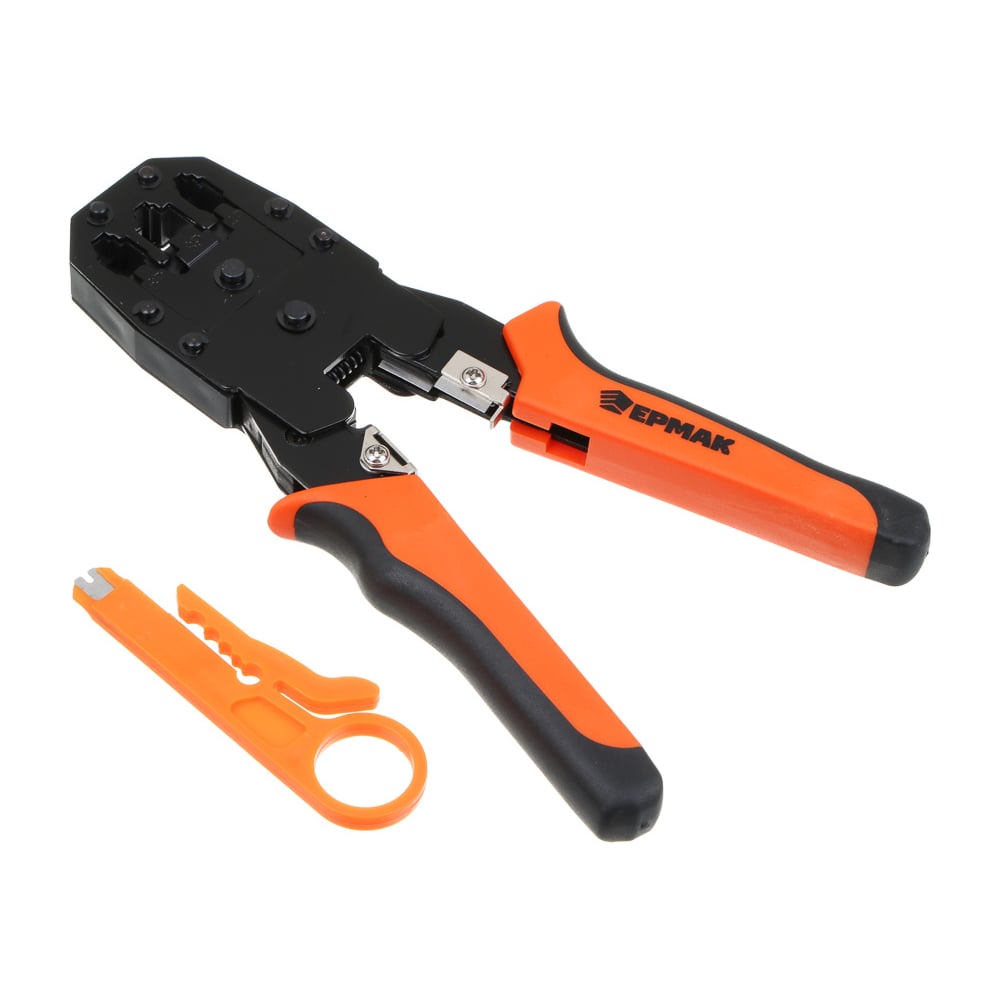 Изображение товара Кримпер для обжима RJ-разъемов 439-006 ЕРМАК профессиональный компактный инструмент