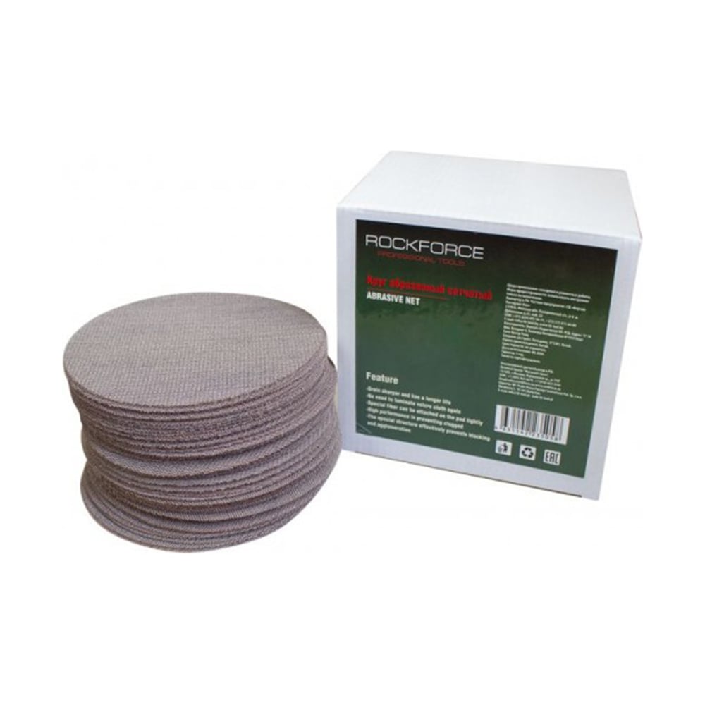 Изображение товара Круг абразивный сетчатый Rockforce 150 мм Grit 320 (50 шт)