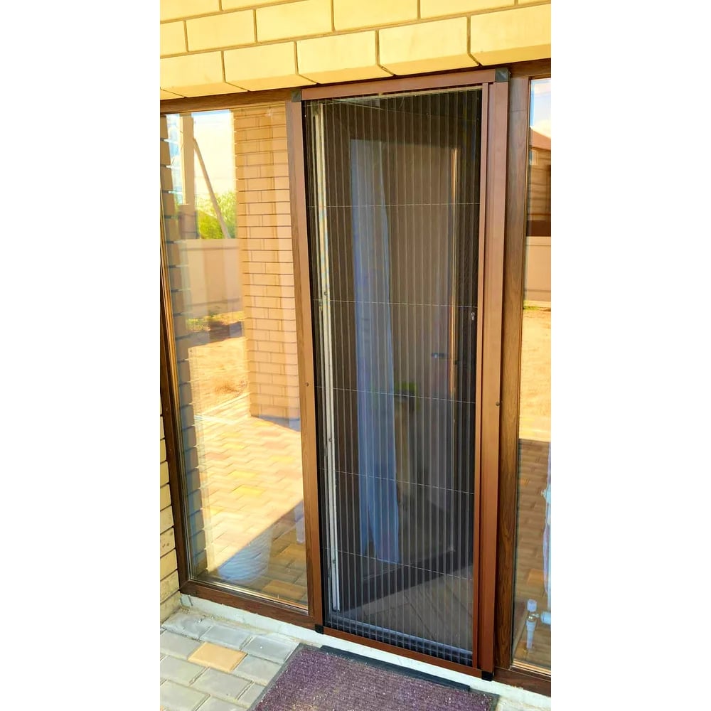 Изображение товара Москитная сетка Комфорт Плиссе 800x2000 мм для самосборки белая