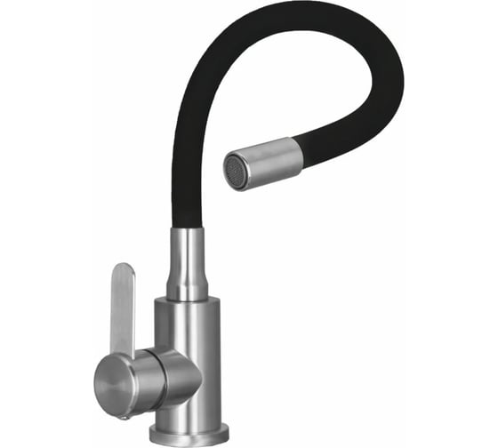 Изображение товара Смеситель WISENT для кухни с гибким изливом из нержавеющей стали W74004-02