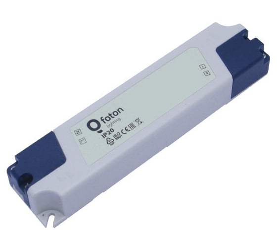 Изображение товара Трансформатор FL-LED FL-PS SLPC12060 Pout= 60Вт, Uout=12В, Uin=175-240В, IP20, 176x43x25мм, 145г - пластик. 602107