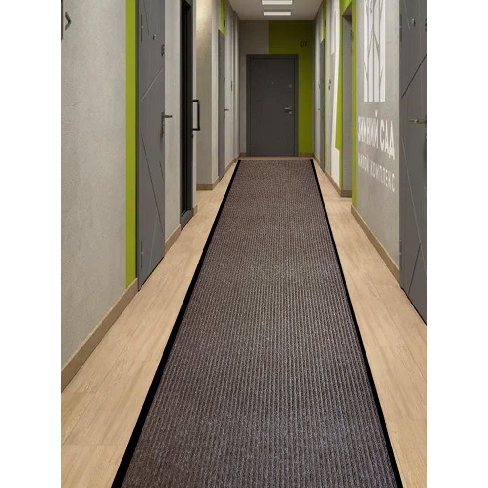 Изображение товара Ковролин QUINGDAO TOPLIT 100x200 см на резиновой основе коричневый