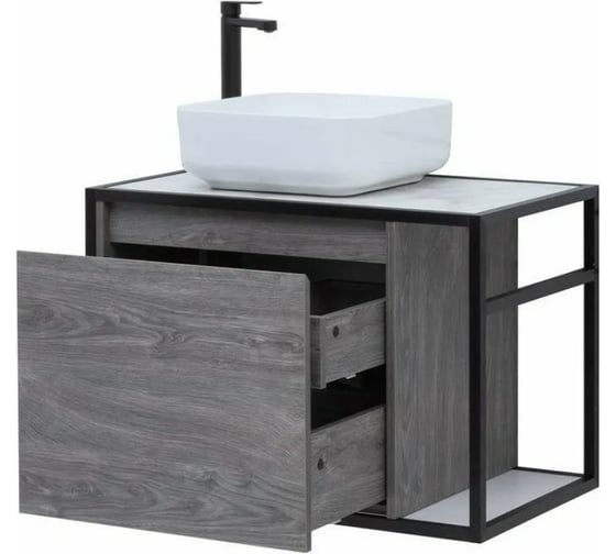 Изображение товара Тумба Aquanet Nova Lite LOFT 75 L цвет дуб рошелье 00261654