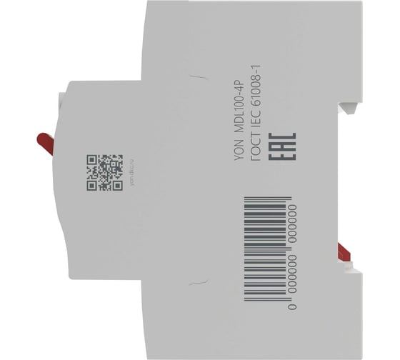 Изображение товара Устройство защитного отключения DKC УЗО ВДТ YON MAX MDL100, 4P, 100mA, 80A,тип АС 1 шт MDL100 4P3 80 AC MDL100-4P3-80-AC