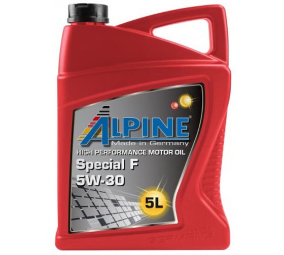 Изображение товара Масло моторное синтетическое Alpine Special F 5W-30 5L 0100182