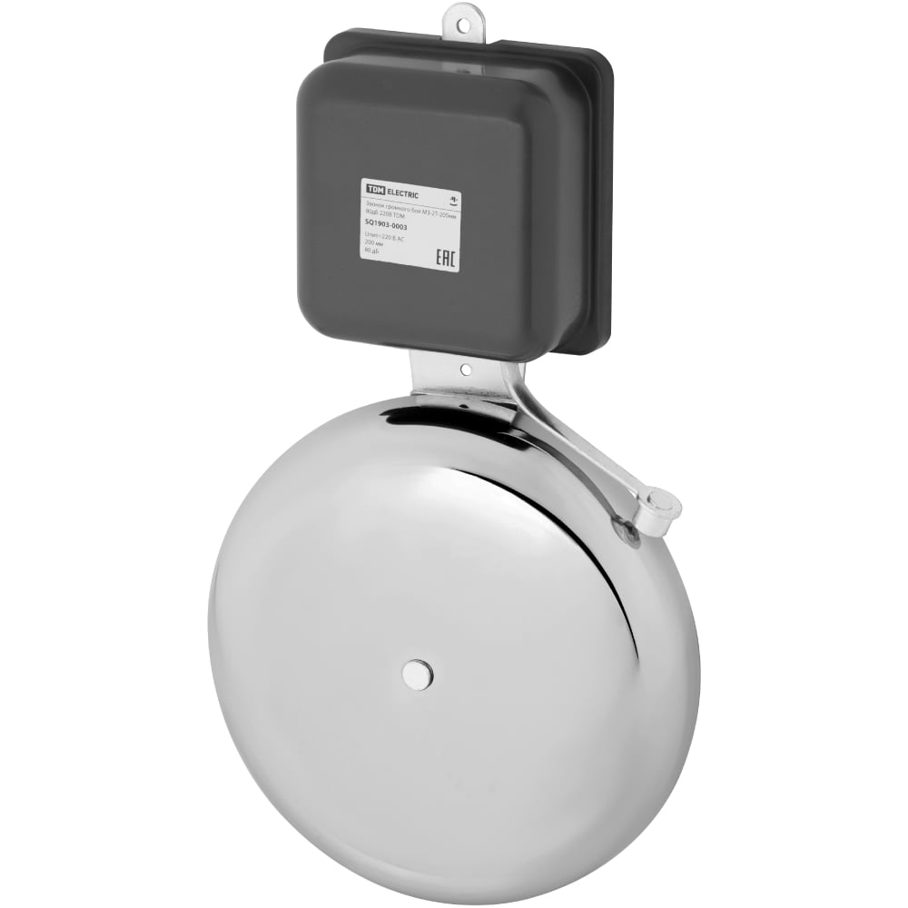 Изображение товара Звонок громкого боя TDM ELECTRIC 80дБ 220В профессиональный проводной