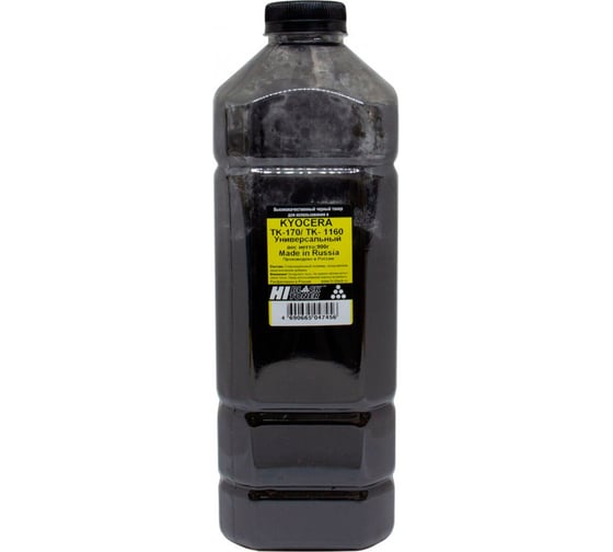 Изображение товара Тонер универсальный Hi-Black для Kyocera TK-170/TK-1160, Bk, 900 г, канистра HB-Rus-KY-Univ-Bk-900G