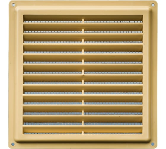 Изображение товара Решетка разъемная с москитной сеткой (180х240 мм; бежевая; наклонные жалюзи) Эвент Э1825РБЖ