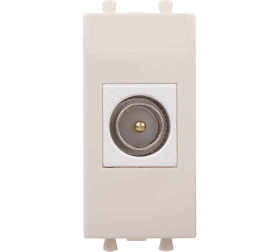 Изображение товара Розетка DKC TV одиночная модульная, Avanti, Ванильная дымка, 1 модуль 4405501