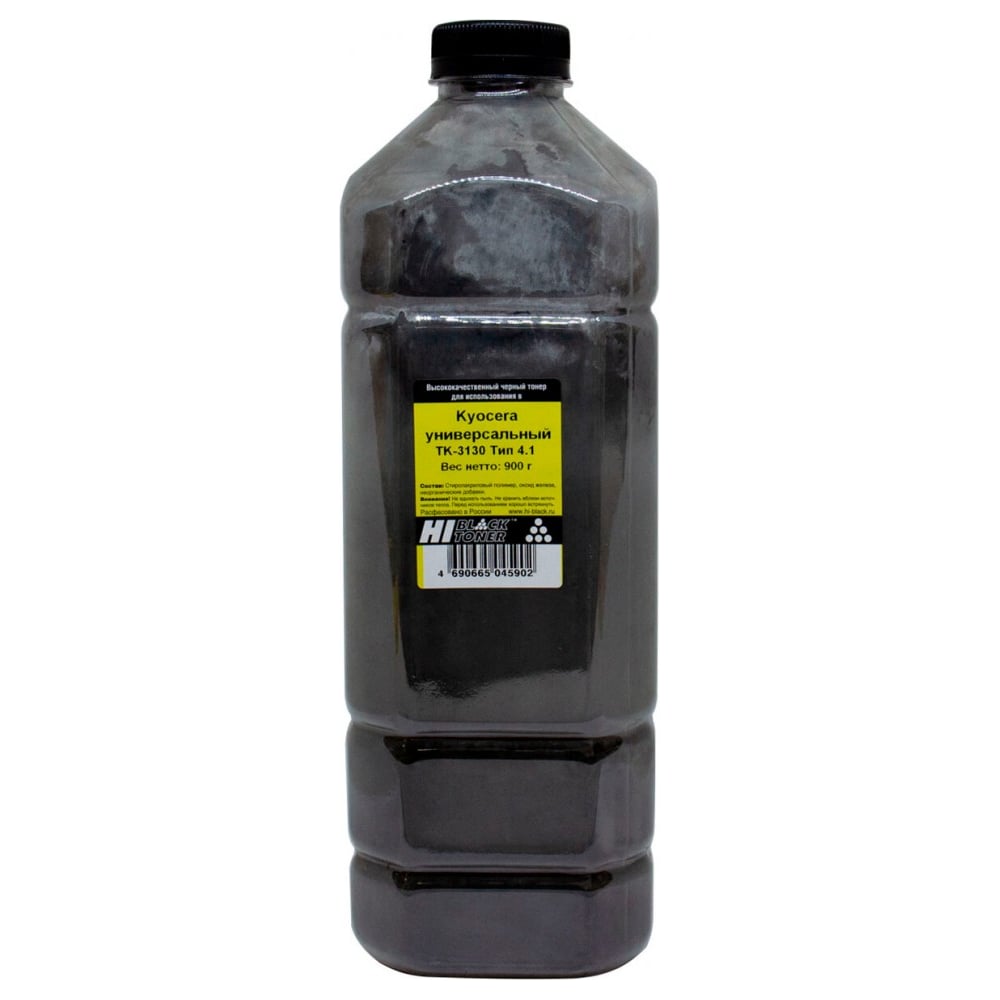 Изображение товара Универсальный тонер Hi-Black для Kyocera TK-3130 900 г канистра T4.1 Bk