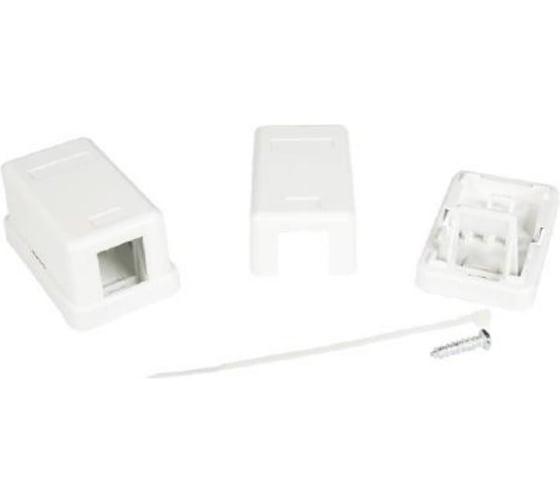 Изображение товара Универсальная розетка DKC 1 порт для модулей Keystone RNW1WH