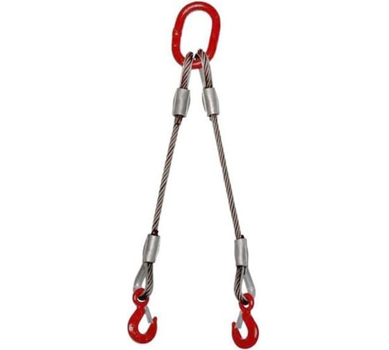 Изображение товара Строп канатный двухветвевой КанТраст 2 СК 2,0 т 4,0 м (опрессовка) 2SKO2040